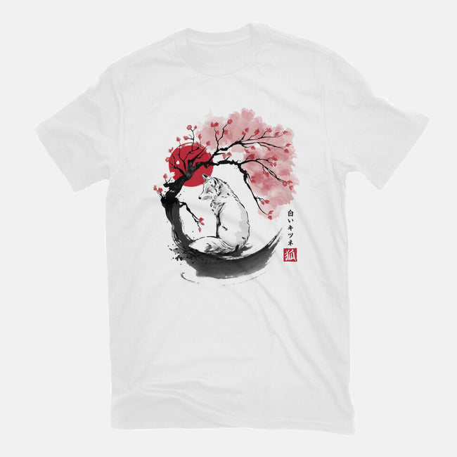 White Kitsune Sumi-e