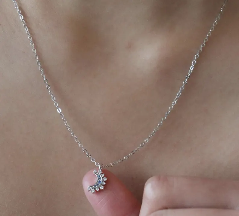 Sun and Moon Necklace – Celestial Jewelry, Couple Matching Jewelry, Friendship, Christmas Gift