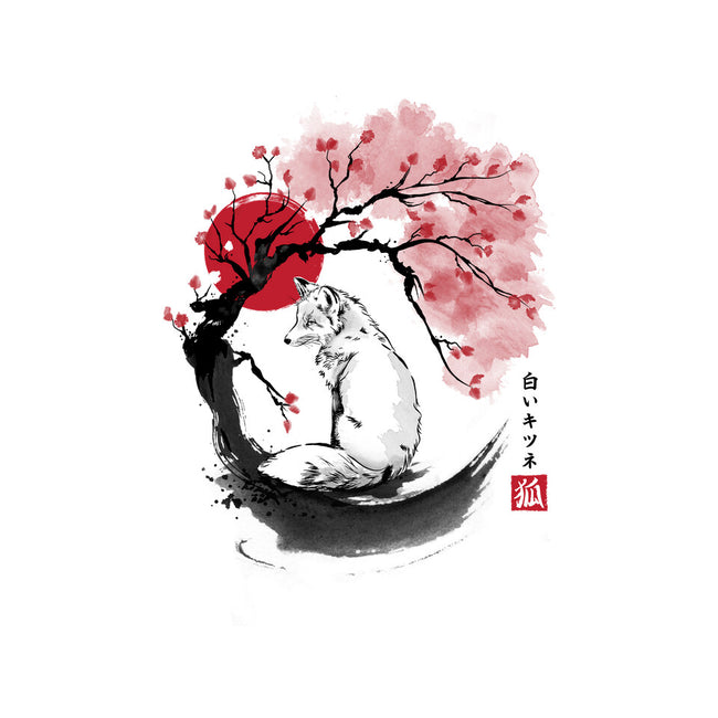 White Kitsune Sumi-e