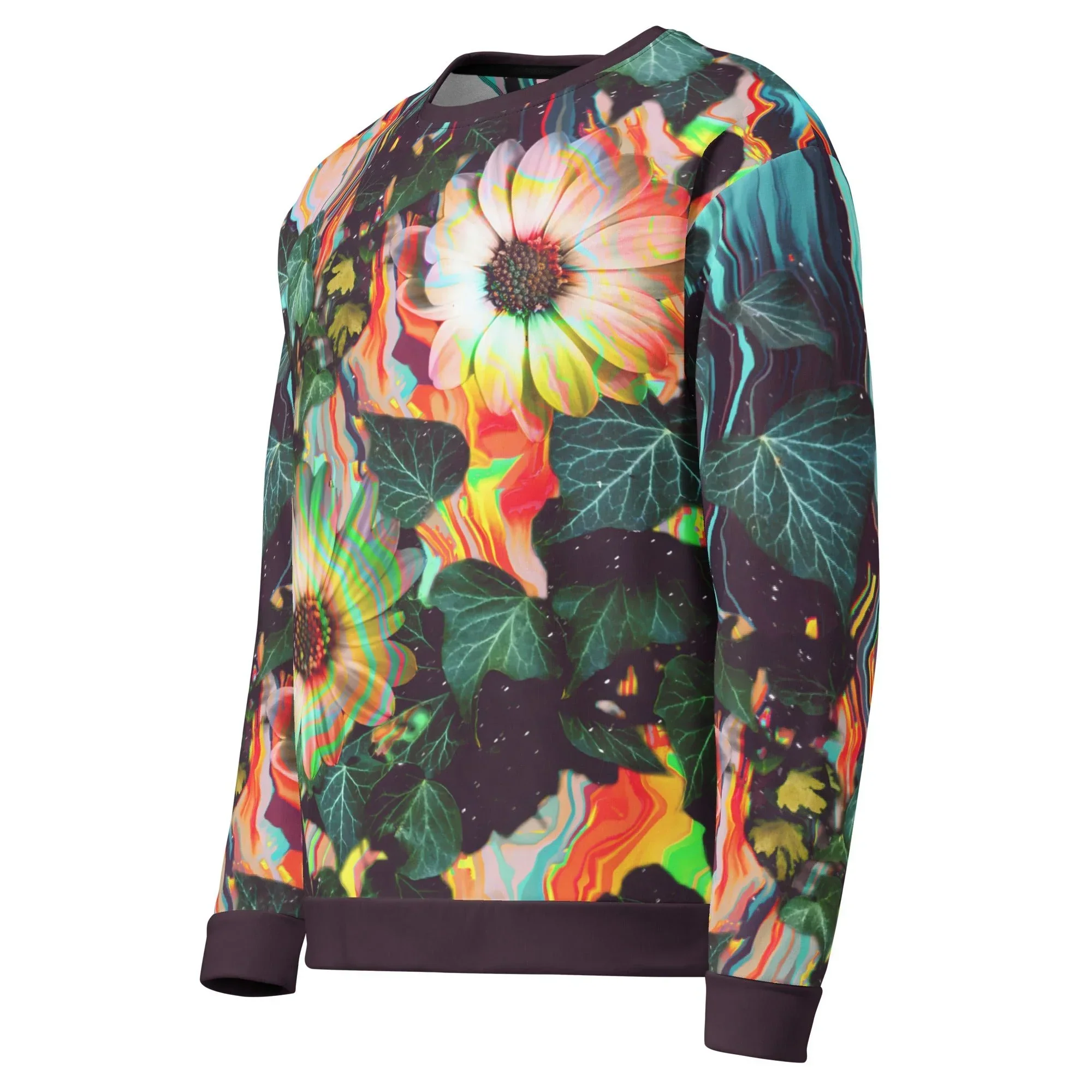 Floral Glitch Sweatshirt