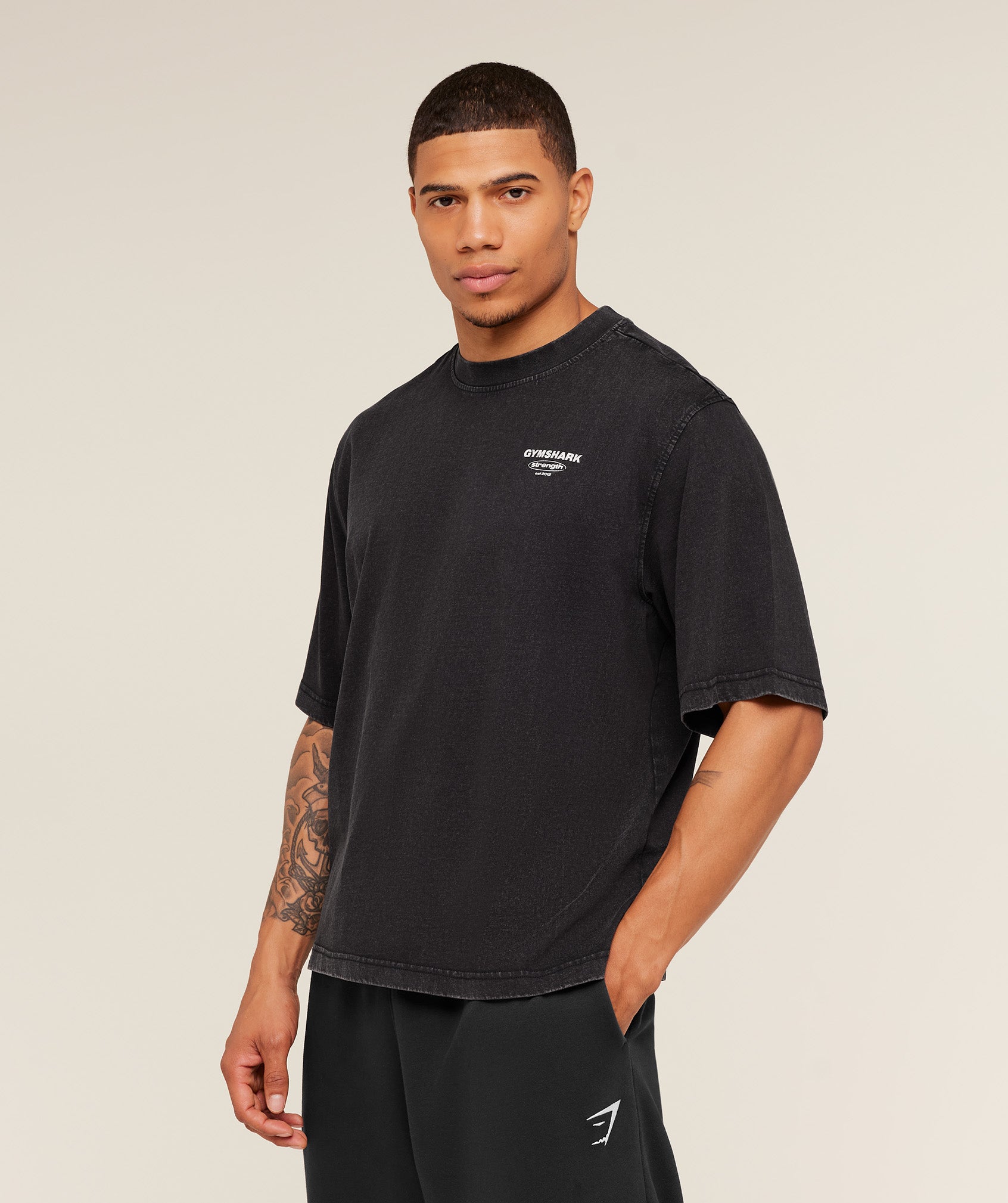 Strength Stars Washed Graphic T-Shirt