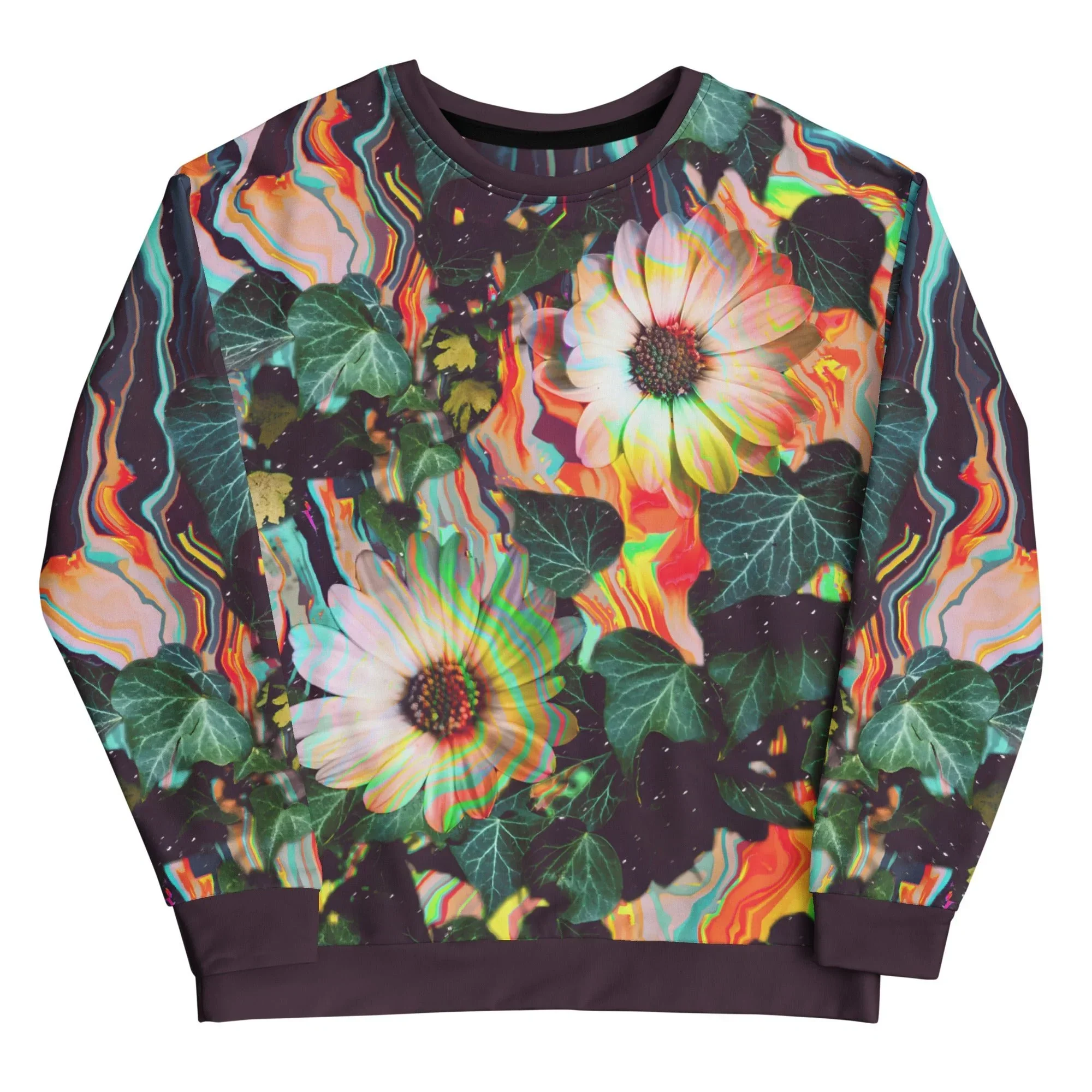 Floral Glitch Sweatshirt